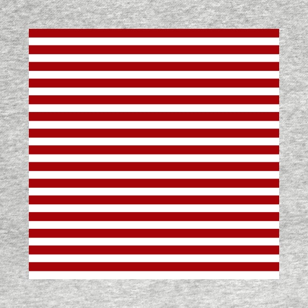 Classic Stripes - Red + White by NolkDesign